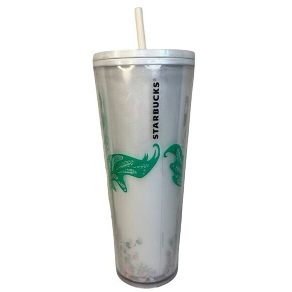 Starbucks Holiday Collection Holographic Iridescent Mermaid Tumbler 24oz w/Straw - Picture 3 of 6